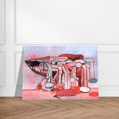 PAINTER S FORMS NO 2 1978 - Philip Guston Brushed Aluminum Print - 70x100 cm / 28x40 inches | Philip Guston Aluminum Print | Philip Guston Prints