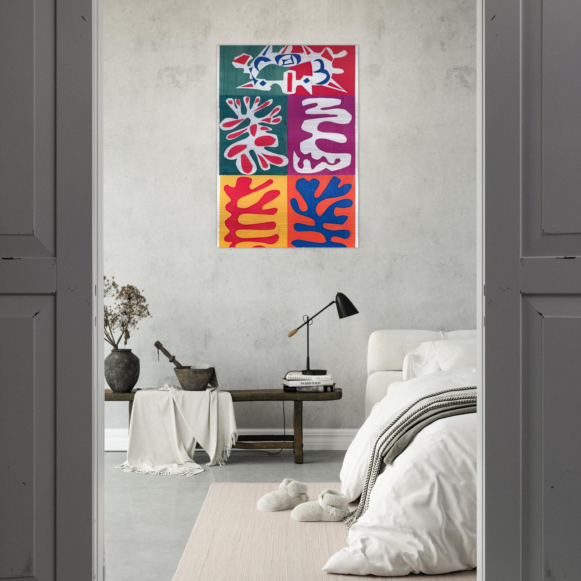 PANEL WITH MASK 1947 - Henri Matisse Brushed Aluminum Print - 70x100 cm / 28x40 inches | Henri Matisse Aluminum Print | Henri Matisse Prints