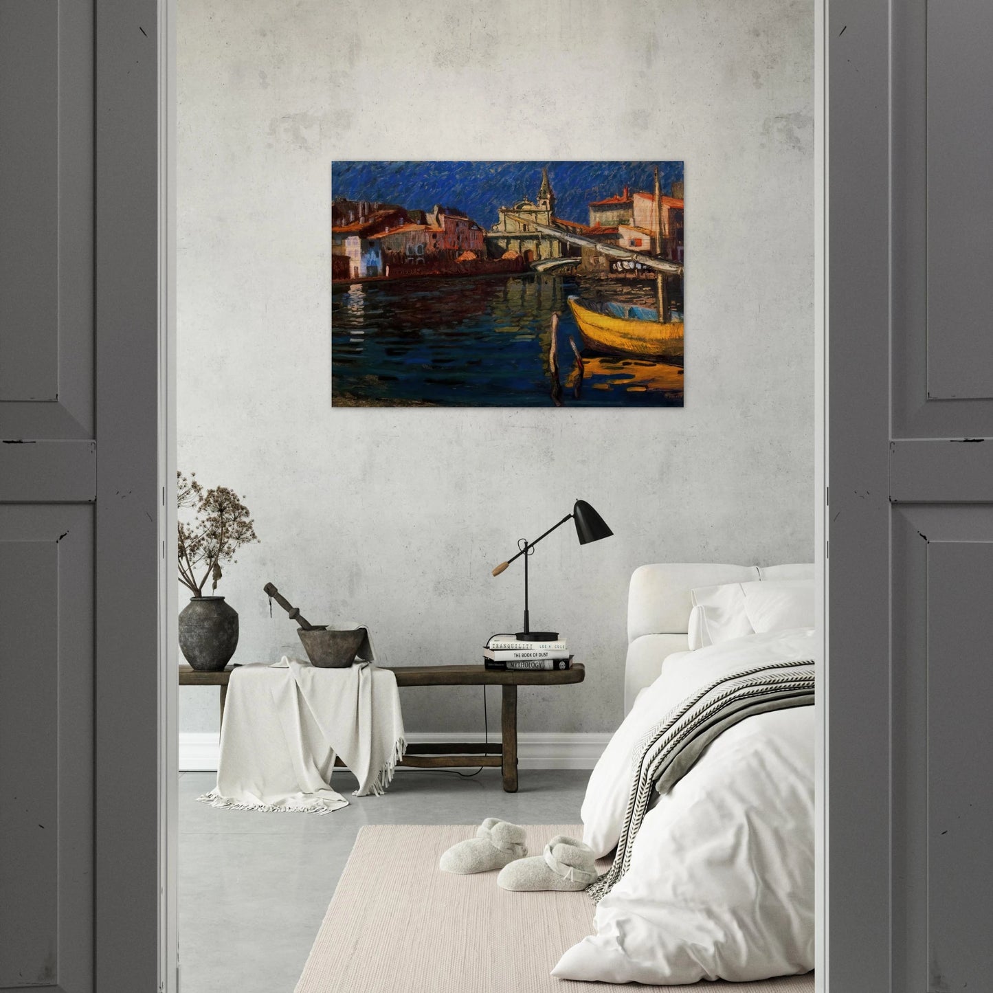 MARTIGUES - Raoul Dufy Brushed Aluminum Print - 70x100 cm / 28x40 inches | Raoul Dufy Aluminum Print | Raoul Dufy Prints