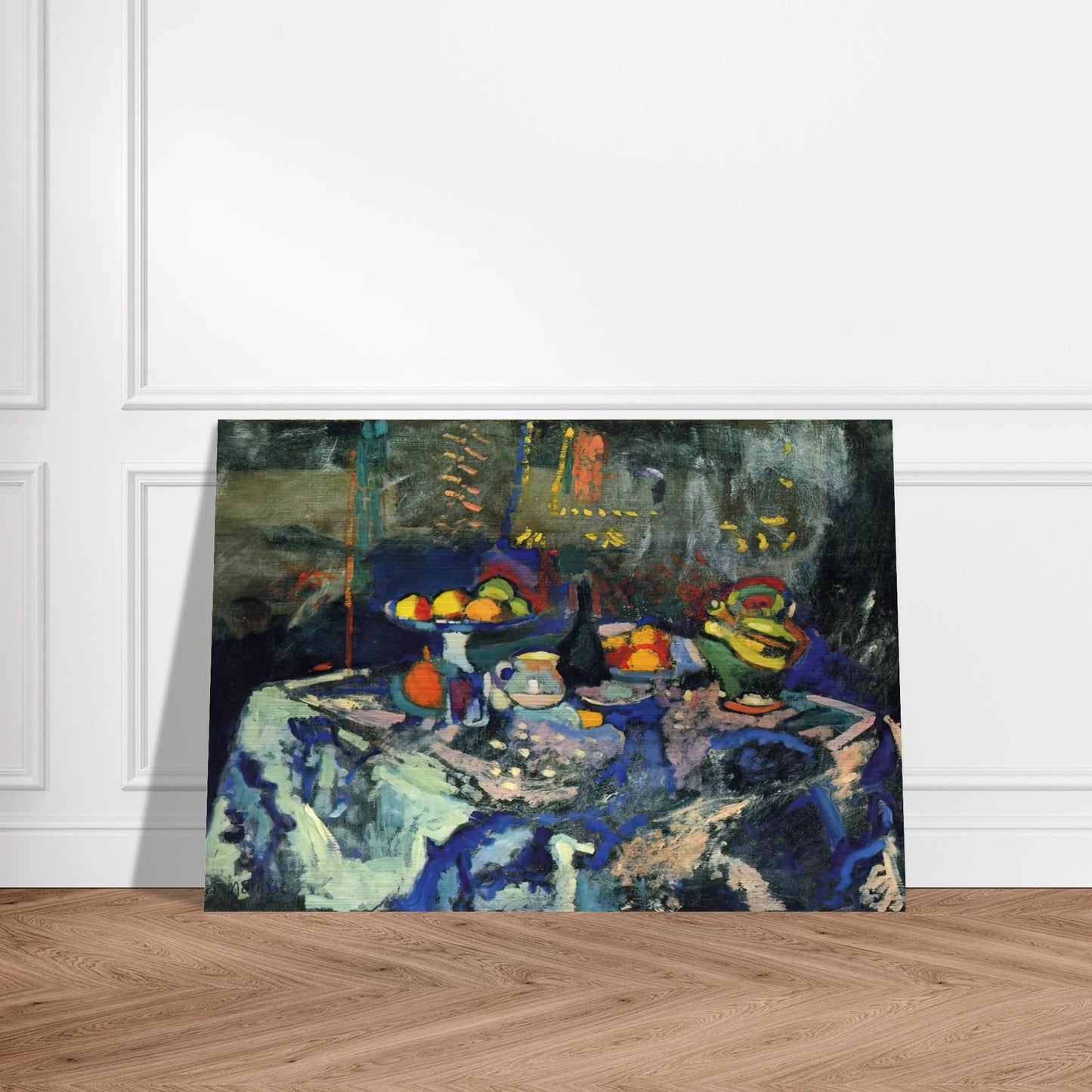STILL LIFE WITH VASE BOTTLE AND FRUIT - Henri Matisse Brushed Aluminum Print - 70x100 cm / 28x40 inches | Henri Matisse Aluminum Print | Henri Matisse Prints