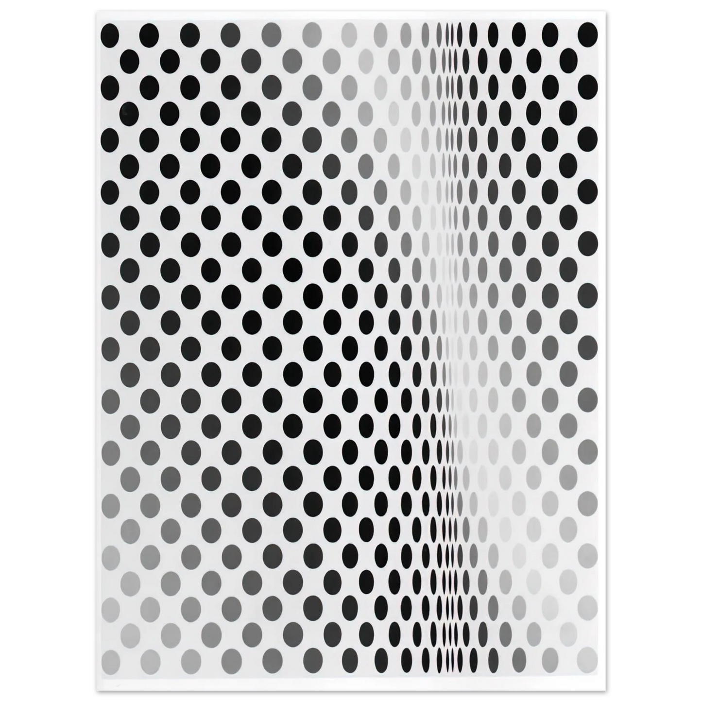Bridget Riley - PAUSE 1964  75x100 cm / 30x40inches Fine Art Poster