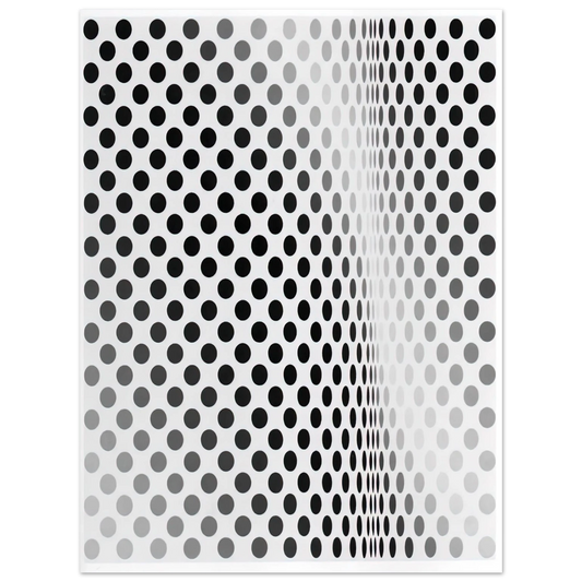 Bridget Riley - PAUSE 1964  75x100 cm / 30x40inches Fine Art Poster