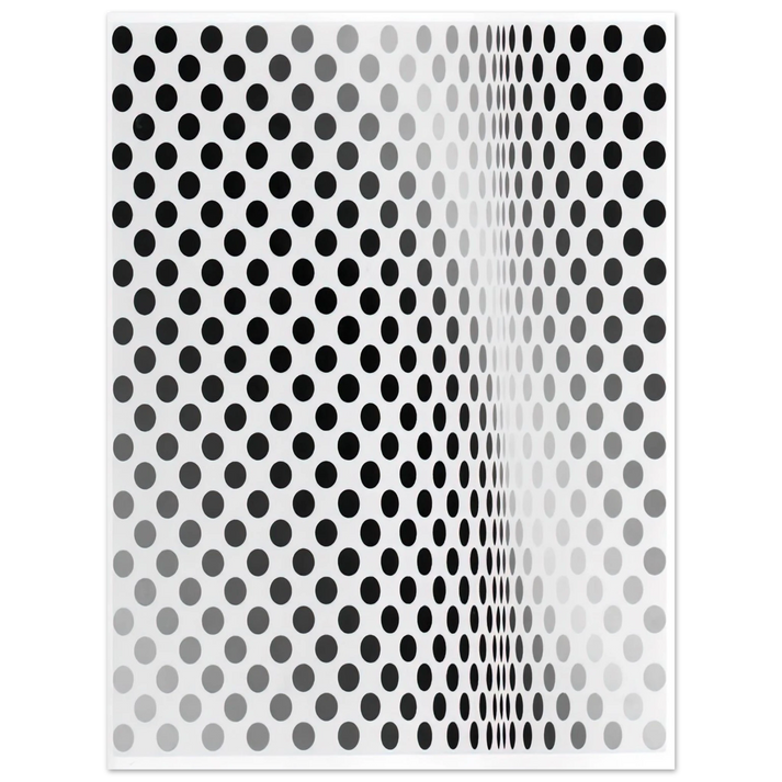 Bridget Riley - PAUSE 1964  75x100 cm / 30x40inches Fine Art Poster