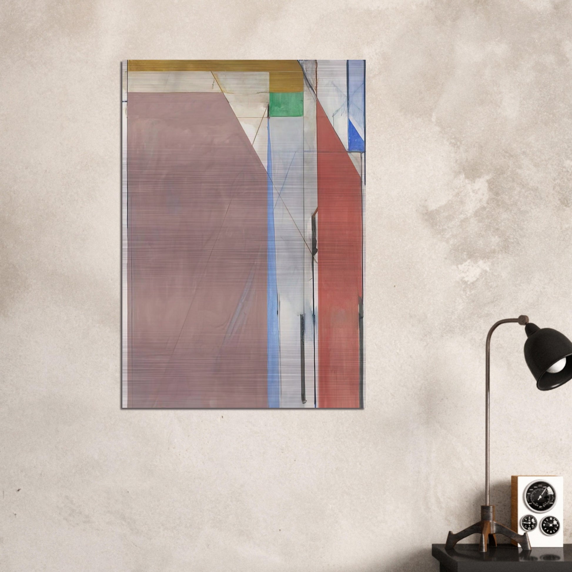 Ocean Park #70 - Richard Diebenkorn Brushed Aluminum Print - 70x100 cm / 28x40 inches | Richard Diebenkorn Aluminum Print | Richard Diebenkorn Prints
