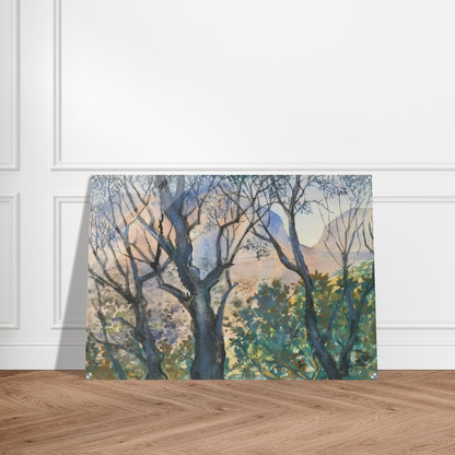 Pink Light - Post-Impressionism - Natalia Goncharova Acrylic Print - 70x100 cm / 28x40″ inches