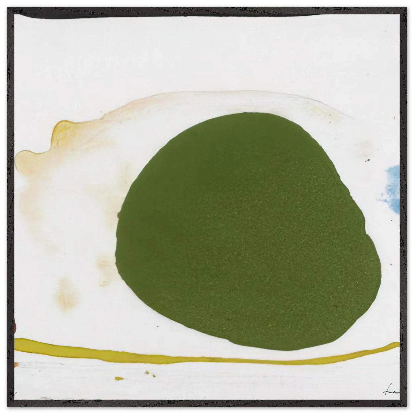 Helen Frankenthaler - Thanksgiving Day - 1973 Wall art - 60x80 cm / 24x32 Inches - Premium Wooden Framed Poster With Fine Art Paper - Wood frame