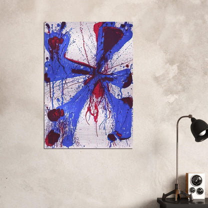 Damn Braces - Sam Francis Brushed Aluminum Print - 70x100 cm / 28x40 inches | Sam Francis Aluminum Print | Sam Francis Prints