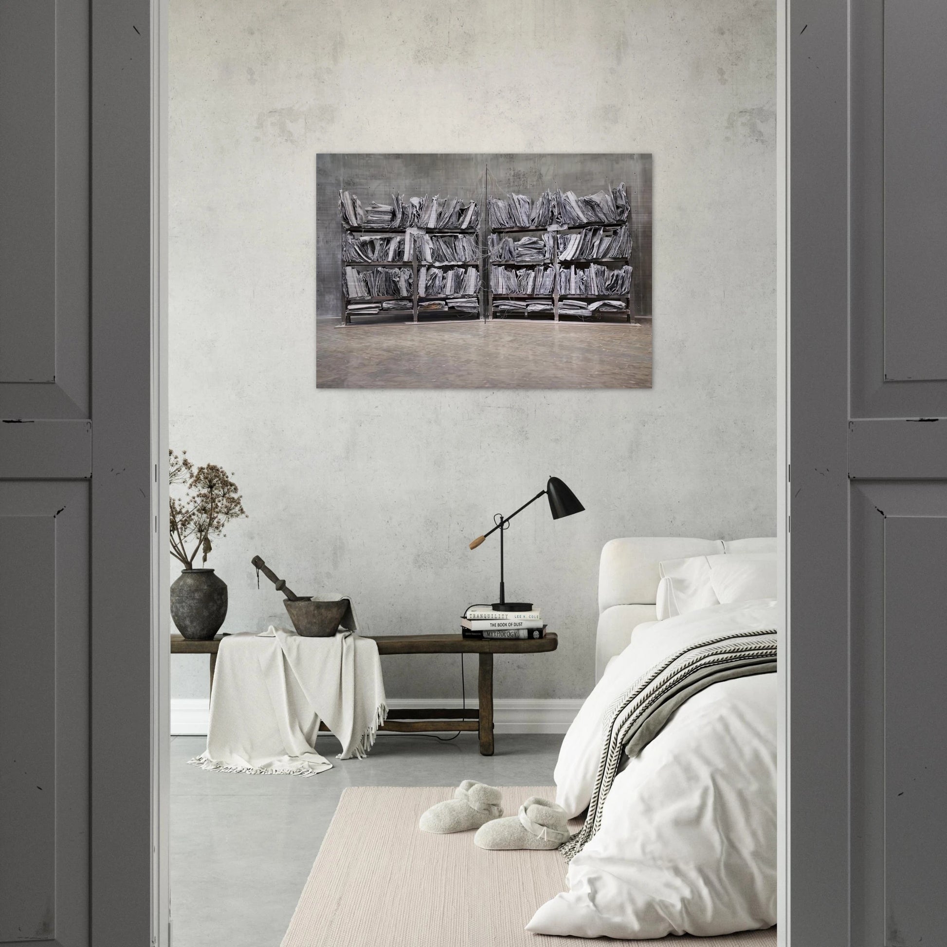 THE HIGH PRIESTESS ZWEISTROMLAND 1989 - Anselm Kiefer Brushed Aluminum Print - 70x100 cm / 28x40 inches | Anselm Kiefer Aluminum Print | Anselm Kiefer Prints