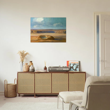 The Waterhole - Tonalism - Xavier Martinez Brushed Aluminum Print - 70x100 cm / 28x40 inches | Xavier Martinez Aluminum Print | Xavier Martinez Prints