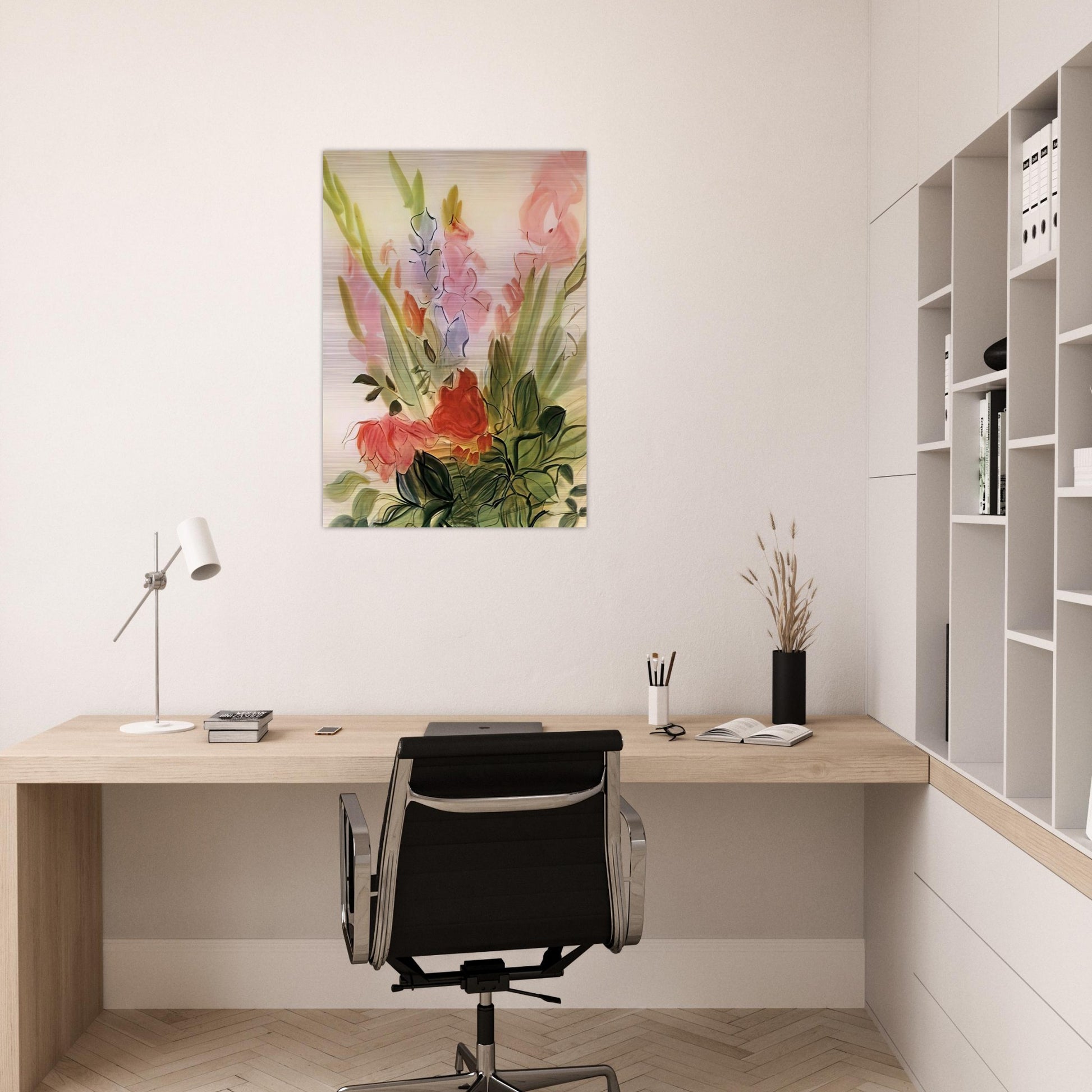 GLADIOLI 1942 - Raoul Dufy Brushed Aluminum Print - 70x100 cm / 28x40 inches | Raoul Dufy Aluminum Print | Raoul Dufy Prints