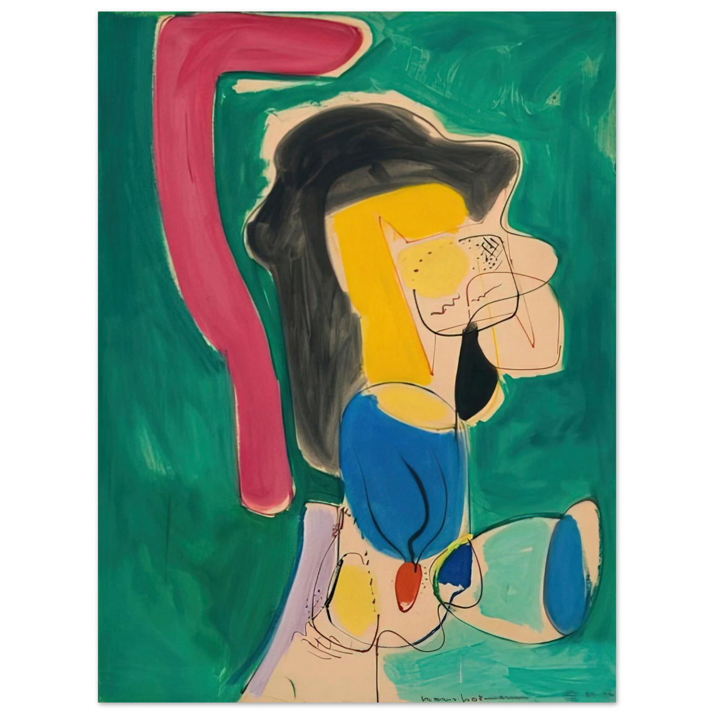 Hans Hofmann - The Mannequin  75x100 cm / 30x40inches Fine Art Poster