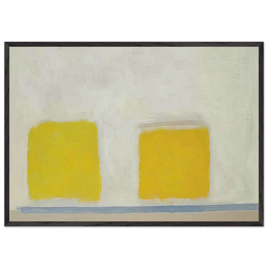 Twin Sun-Box - 1965 - Theodoros Stamos 70x100 cm / 28x40 inches Framed Art Print – Black Wooden Frame