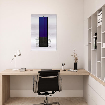 BLEU VERTICAL - Jesus Rafael Soto Brushed Aluminum Print - 70x100 cm / 28x40 inches | Jesus Rafael Soto Aluminum Print | Jesus Rafael Soto Prints
