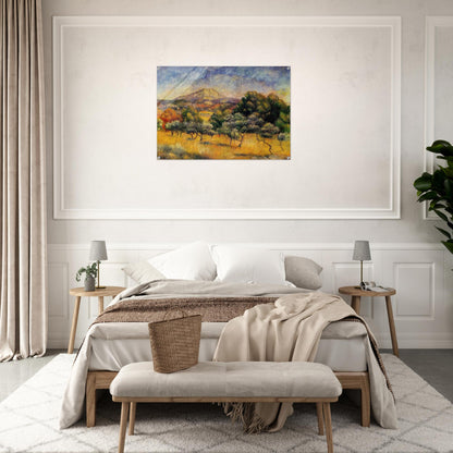 Mount Sainte Victoire - Pierre-Auguste Renoir Acrylic Print - 70x100 cm / 28x40″ inches | Pierre-Auguste Renoir Wall Art | Pierre-Auguste Renoir Prints