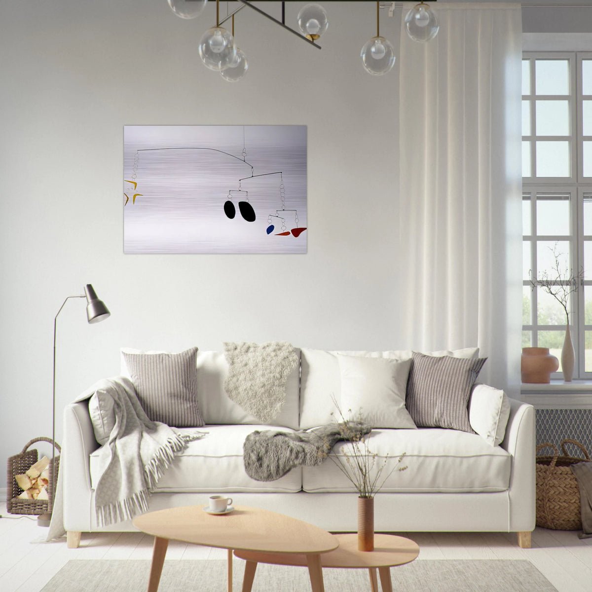 BOOMERANGS 1941 - Alexander Calder Brushed Aluminum Print - 70x100 cm / 28x40 inches | Alexander Calder Aluminum Print | Alexander Calder Prints