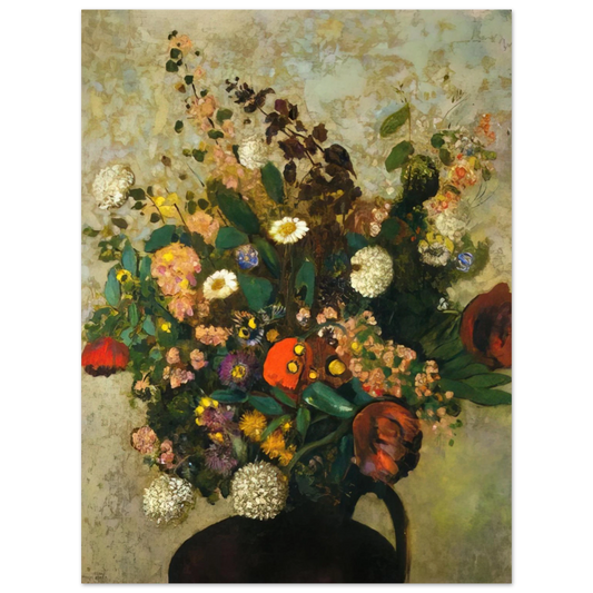 Odilon Redon - BOUQUET OF FLOWERS 5  75x100 cm / 30x40inches Fine Art Poster