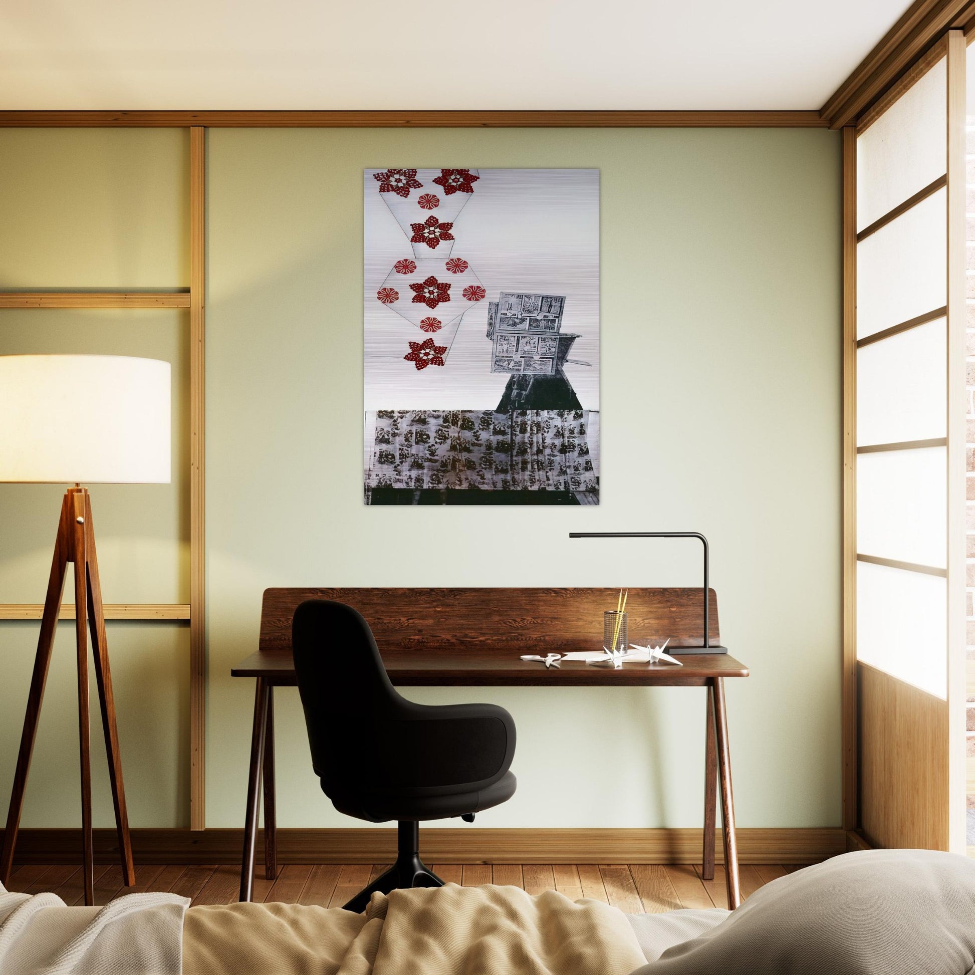 PARK ROCI MEXICO 1985 - Robert Rauschenberg Brushed Aluminum Print - 70x100 cm / 28x40 inches | Robert Rauschenberg Aluminum Print | Robert Rauschenberg Prints
