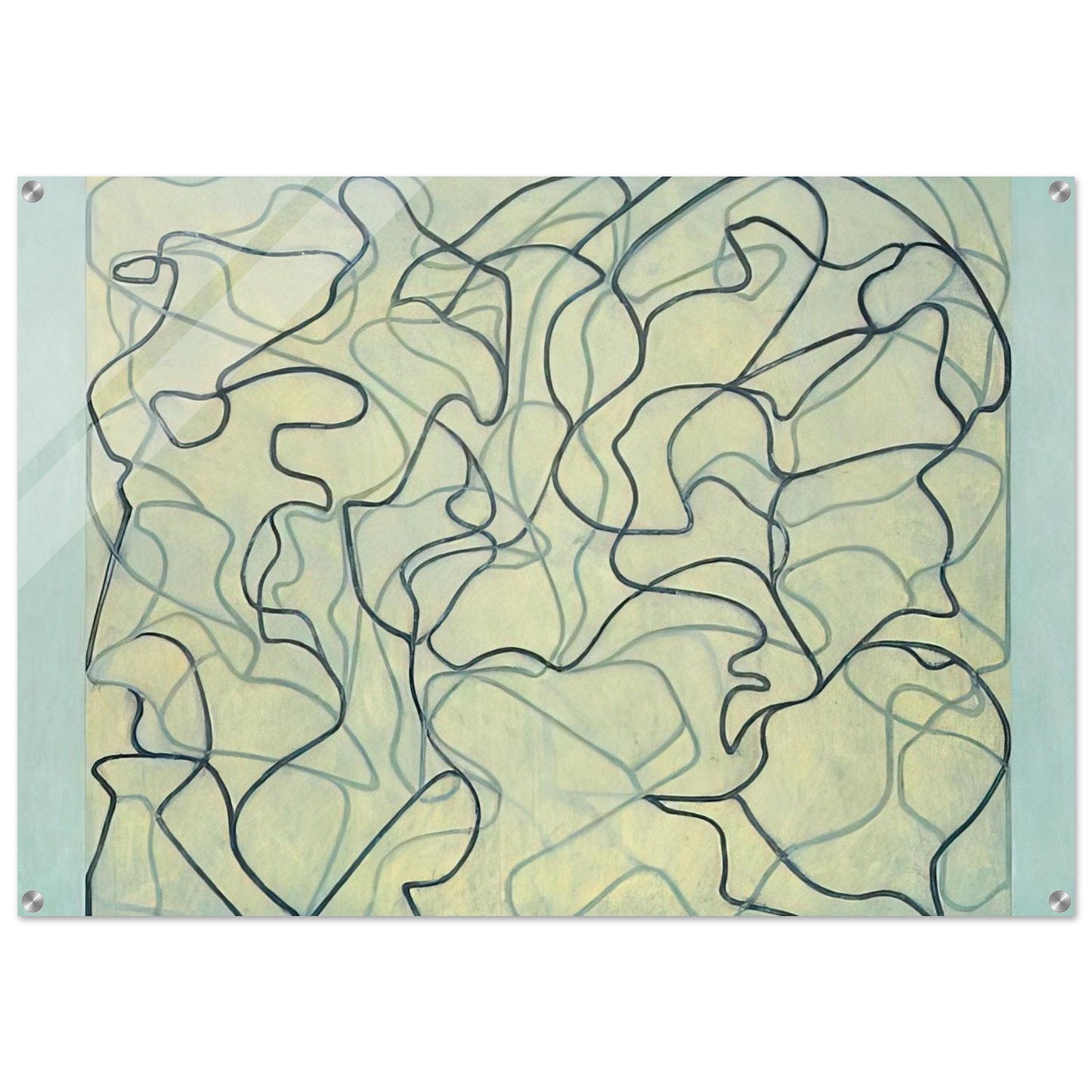 First Letter - 2009 - Brice Marden Acrylic Print - 70x100 cm / 28x40″ inches