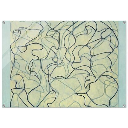 First Letter - 2009 - Brice Marden Acrylic Print - 70x100 cm / 28x40″ inches