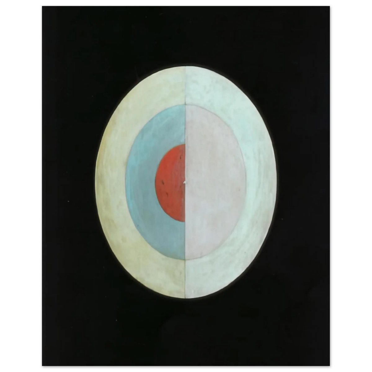 Hilma af Klint - THE SWAN NO 16 1915 Wall art - 15x20 cm / 6x8 Inches - Premium Wooden Framed Poster With Fine Art Paper - White frame