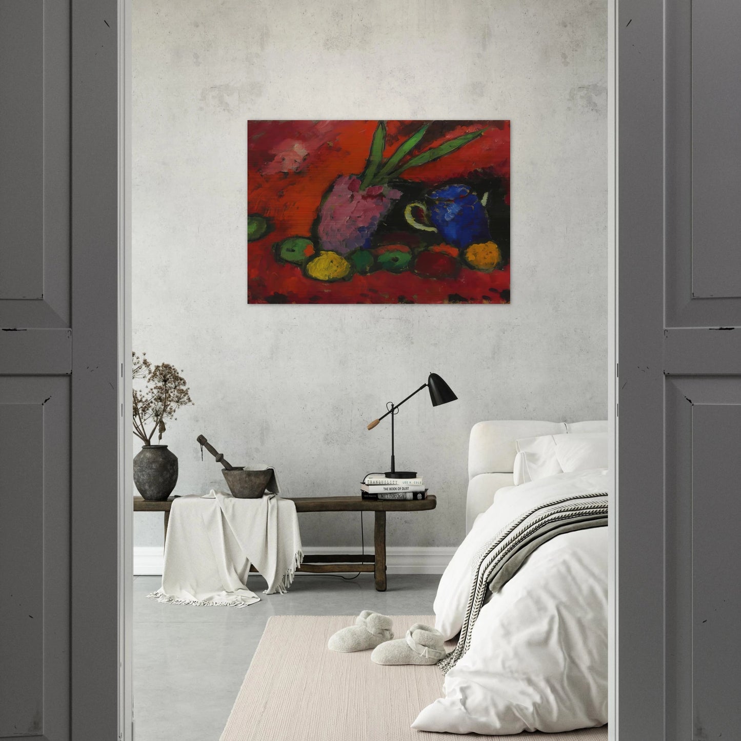 STILL LIFE 1912 - Alexej von Jawlensky Brushed Aluminum Print - 70x100 cm / 28x40 inches | Alexej von Jawlensky Aluminum Print | Alexej von Jawlensky Prints