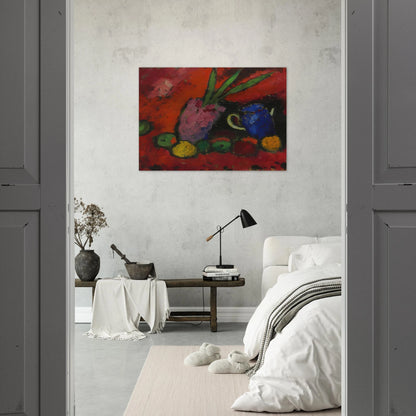 STILL LIFE 1912 - Alexej von Jawlensky Brushed Aluminum Print - 70x100 cm / 28x40 inches | Alexej von Jawlensky Aluminum Print | Alexej von Jawlensky Prints