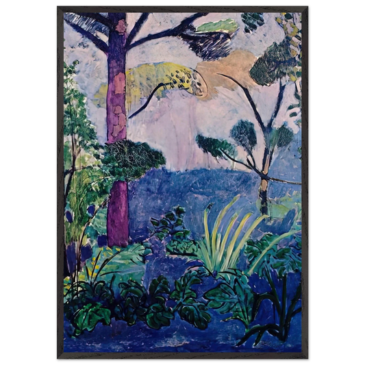 MOROCCAN LANDSCAPE - Henri Matisse 70x100 cm / 28x40 inches Framed Art Print – Black Wooden Frame