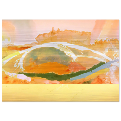 Sunday Afternoon - 1969 - Ronnie Landfield Brushed Aluminum Print - 70x100 cm / 28x40 inches | Ronnie Landfield Aluminum Print | Ronnie Landfield Prints