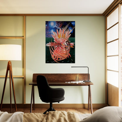 Welcome to the Water Planet - James Rosenquist Brushed Aluminum Print - 70x100 cm / 28x40 inches | James Rosenquist Aluminum Print | James Rosenquist Prints
