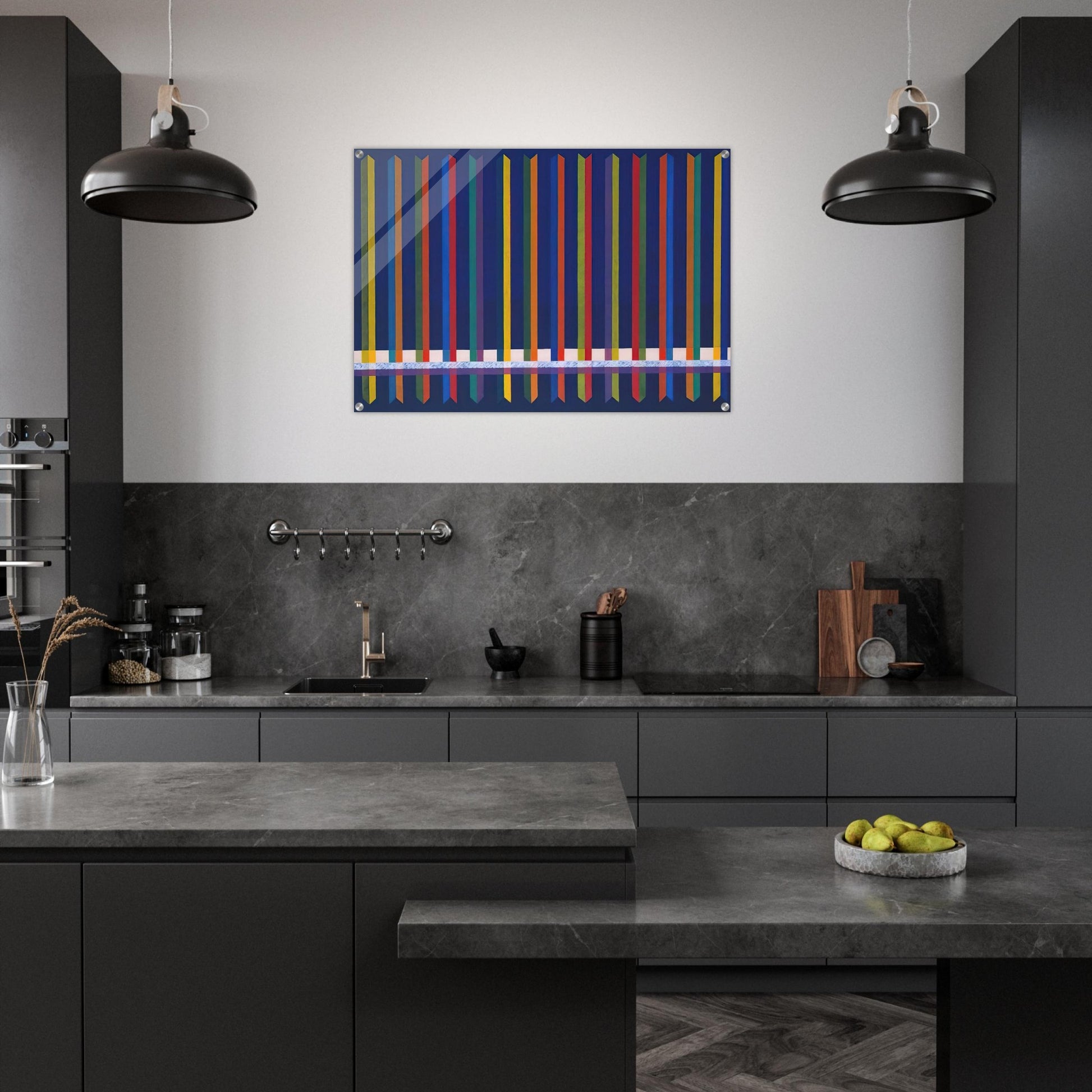 Very Sharp - Piero Dorazio Acrylic Print - 70x100 cm / 28x40″ inches
