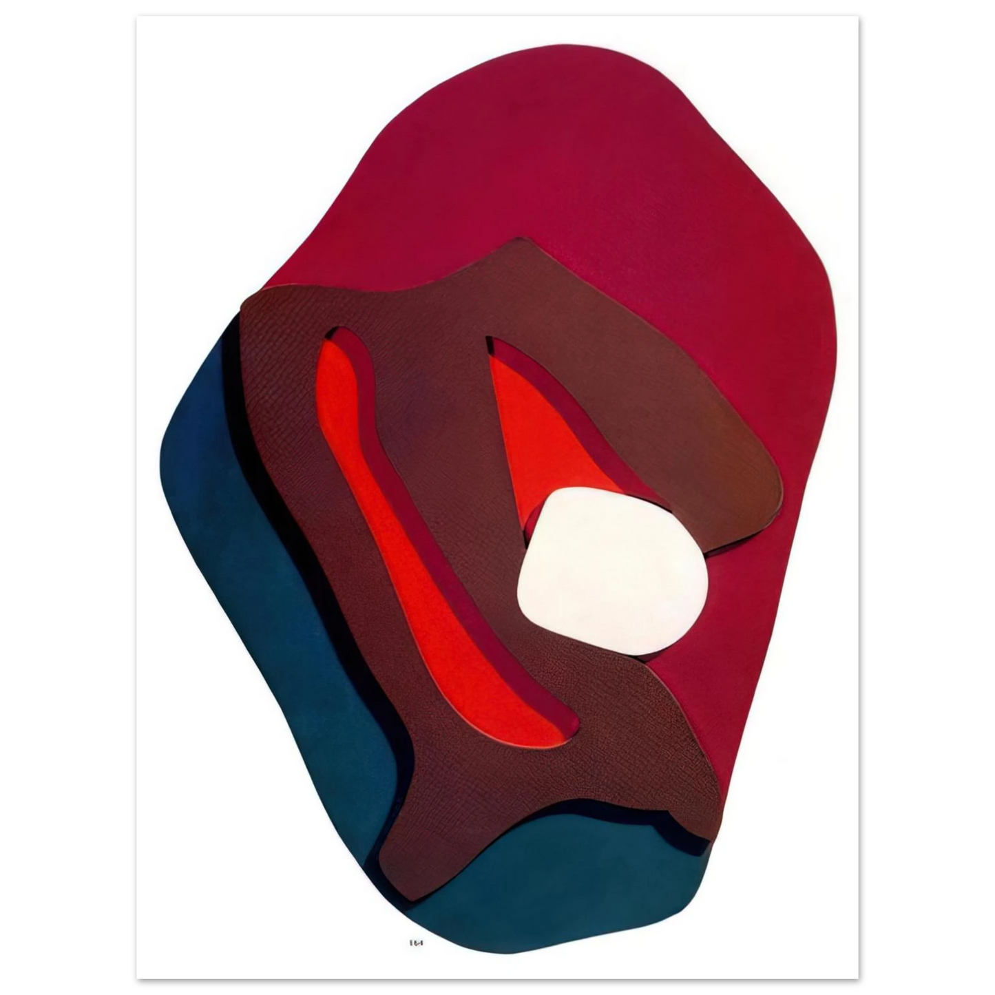 Jean Arp - Enak s Tears. Terrestrial Forms  75x100 cm / 30x40inches Fine Art Poster