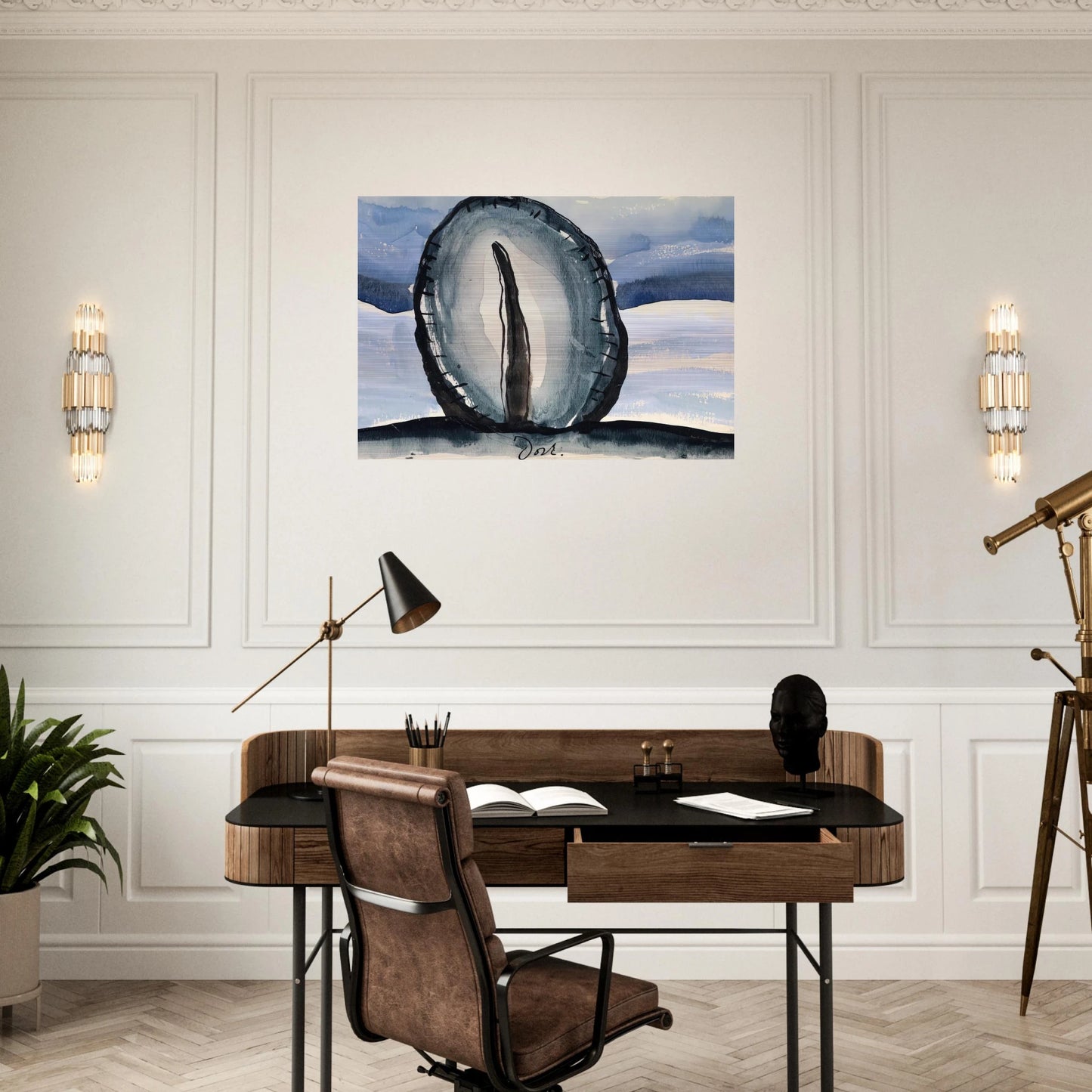 Tree - 1935 - Arthur Dove Brushed Aluminum Print - 70x100 cm / 28x40 inches | Arthur Dove Aluminum Print | Arthur Dove Prints