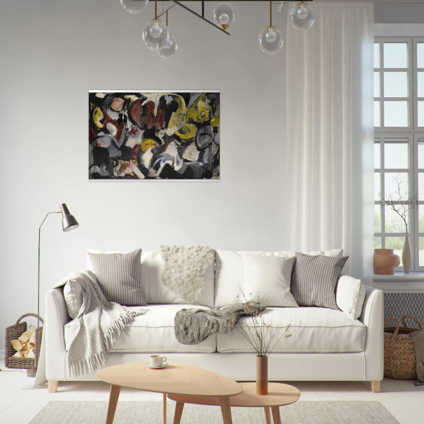 MONTHS AND MOONS 1950 - Grace Hartigan Brushed Aluminum Print - 70x100 cm / 28x40 inches | Grace Hartigan Aluminum Print | Grace Hartigan Prints