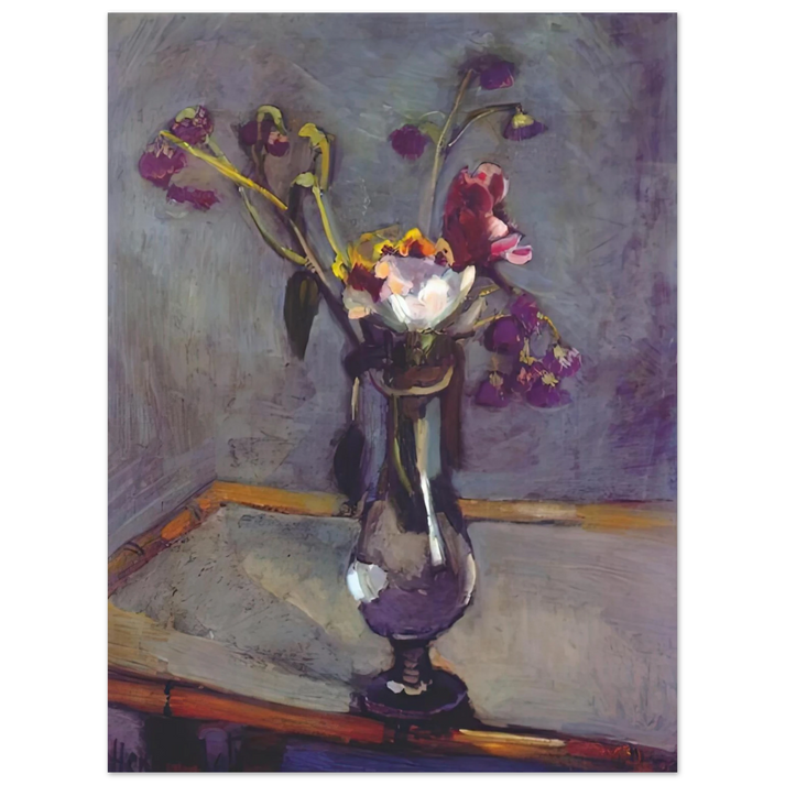 Henri Matisse - BOUQUET ON A BAMBOO TABLE 1903  75x100 cm / 30x40inches Fine Art Poster