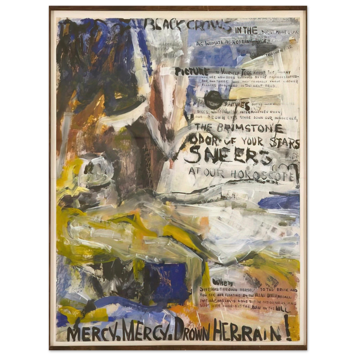 Grace Hartigan - The Oranges, No. 1 Black Crows  75x100 cm / 30x40inches Fine Art Poster