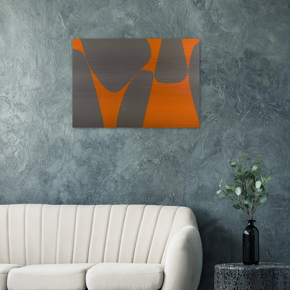 Magical Space Forms - 1962 - Lorser Feitelson Brushed Aluminum Print - 70x100 cm / 28x40 inches | Lorser Feitelson Aluminum Print | Lorser Feitelson Prints