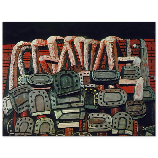 Philip Guston - ANCIENT WALL  75x100 cm / 30x40inches Fine Art Poster