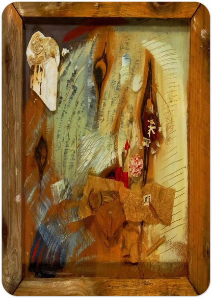 MERZBILD ALF 1939 By Kurt Schwitters Pack of 10 Post Cards | Kurt Schwitters Post Cards | A6 (10.5 x 14.8 cm) - 4.1 x 5.8 inches