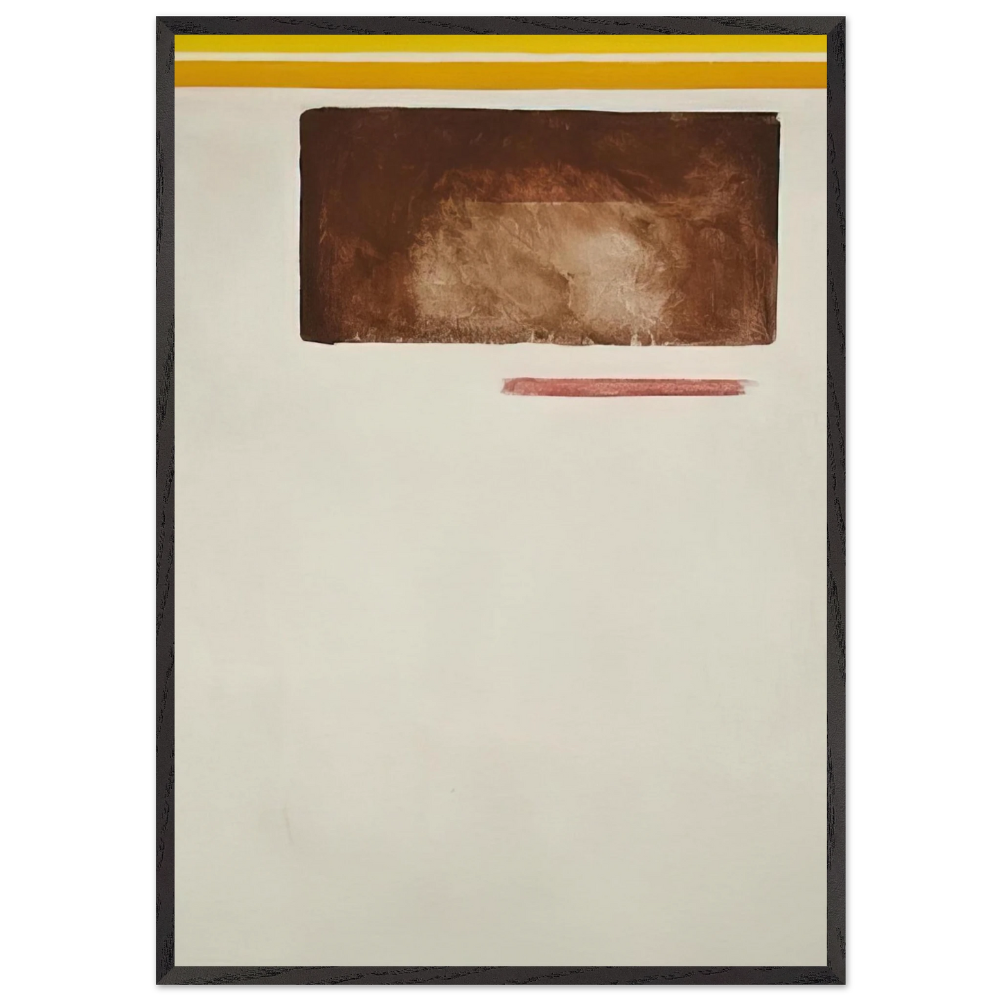 Olympia Sun-Box - 1957 - Theodoros Stamos 70x100 cm / 28x40 inches Framed Art Print – Black Wooden Frame