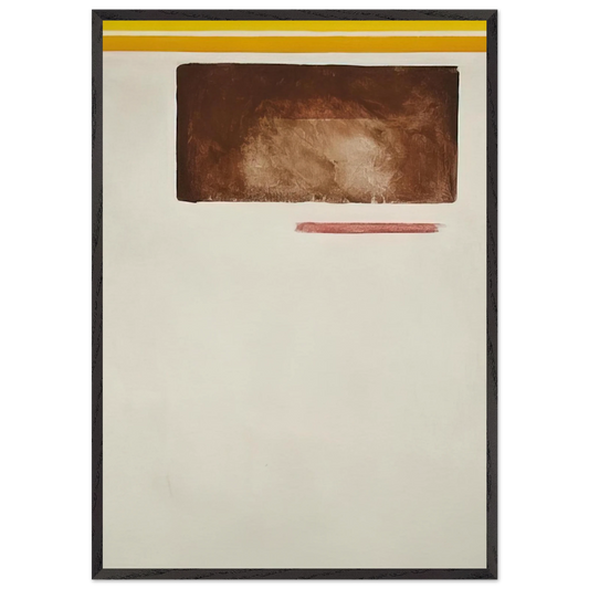Olympia Sun-Box - 1957 - Theodoros Stamos 70x100 cm / 28x40 inches Framed Art Print – Black Wooden Frame