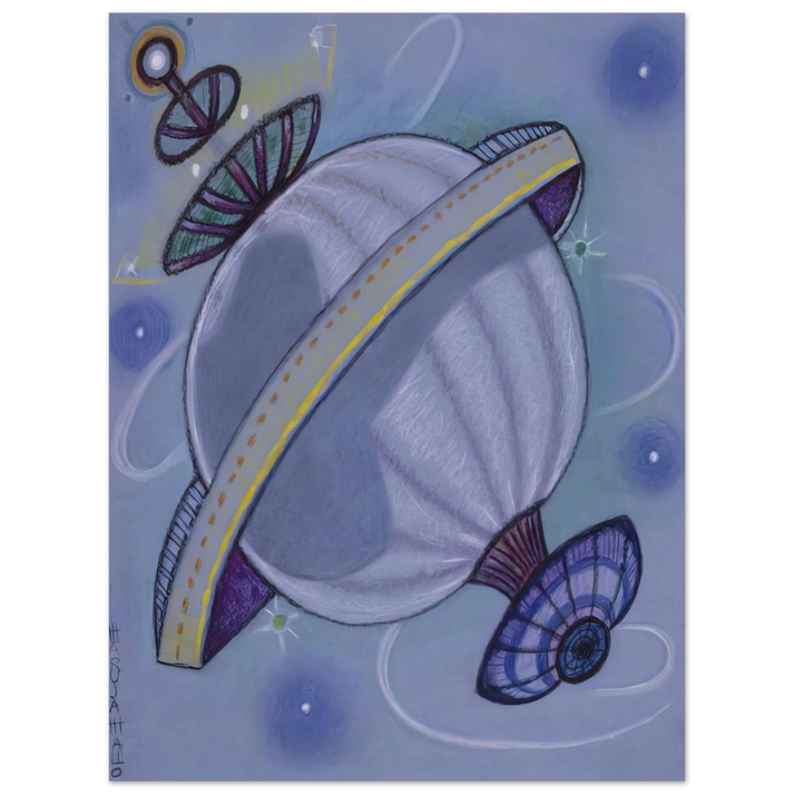 Maruja Mallo - Viajeros Del Ãƒâ€°ter - 1988  75x100 cm / 30x40inches Fine Art Poster