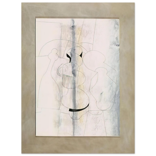 Ben Nicholson - 20 April 1979 vertical stripe - 1979  75x100 cm / 30x40inches Fine Art Poster