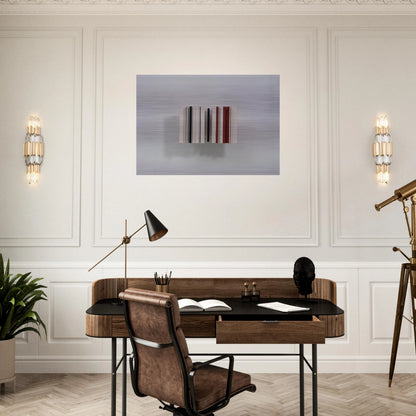 Relief Construction in White, Black and Maroon - 1963 - Victor Pasmore Brushed Aluminum Print - 70x100 cm / 28x40 inches | Victor Pasmore Aluminum Print | Victor Pasmore Prints