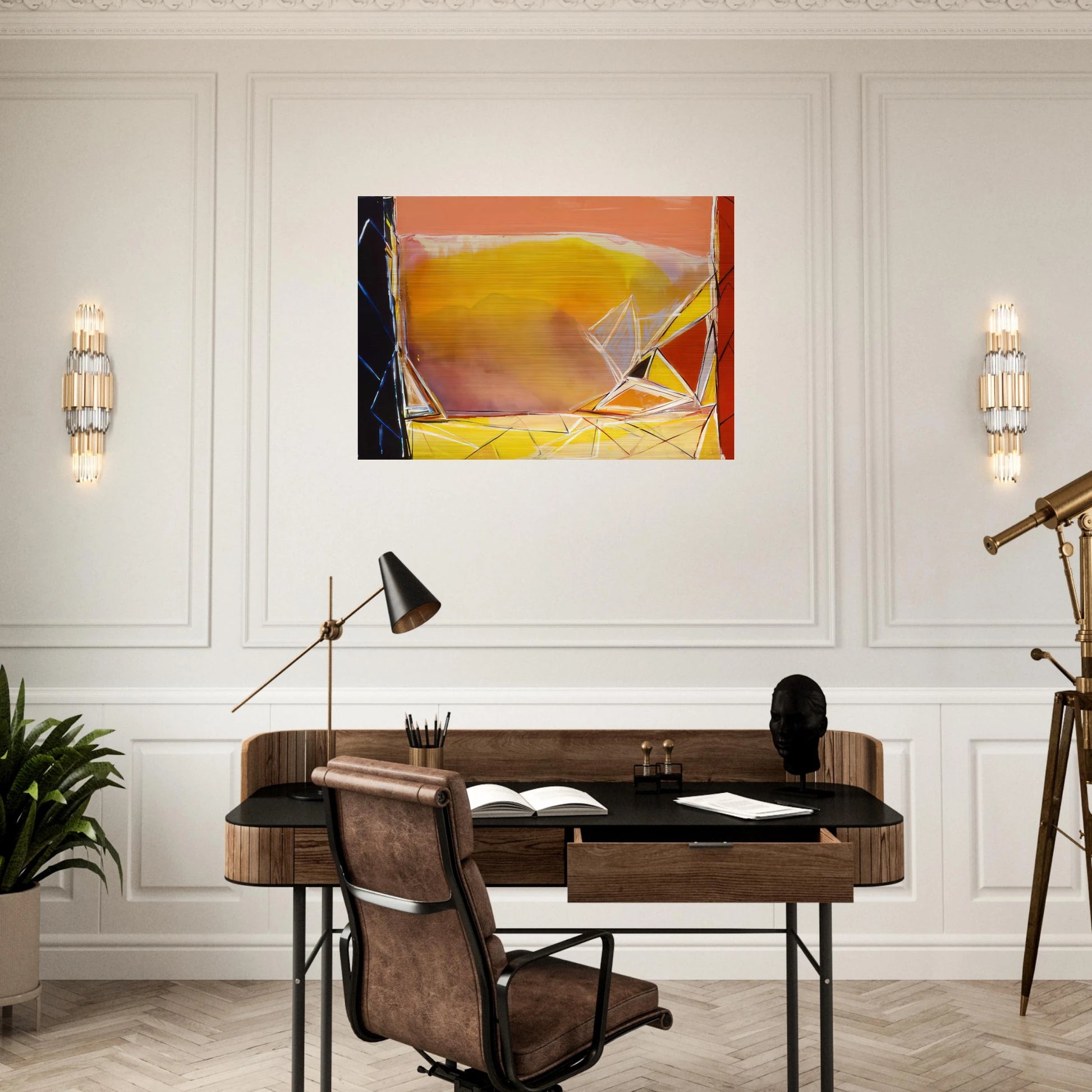 Thunder For Camille Pissarro - 1986 - Ronnie Landfield Brushed Aluminum Print - 70x100 cm / 28x40 inches | Ronnie Landfield Aluminum Print | Ronnie Landfield Prints
