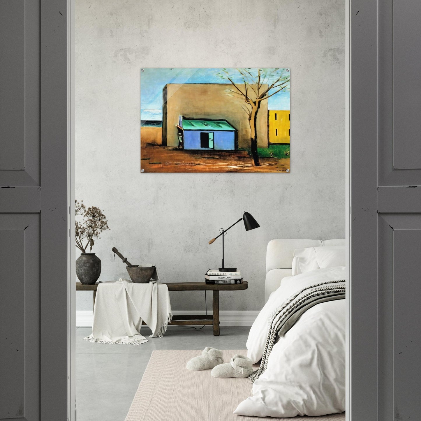 IL BERSAGLIO 1928 - Carlo Carra Acrylic Print - 70x100 cm / 28x40″ inches | Carlo Carra Wall Art | Carlo Carra Prints