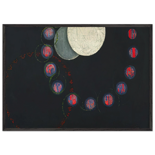 The First Step - Frantisek Kupka 70x100 cm / 28x40 inches Framed Art Print – Black Wooden Frame