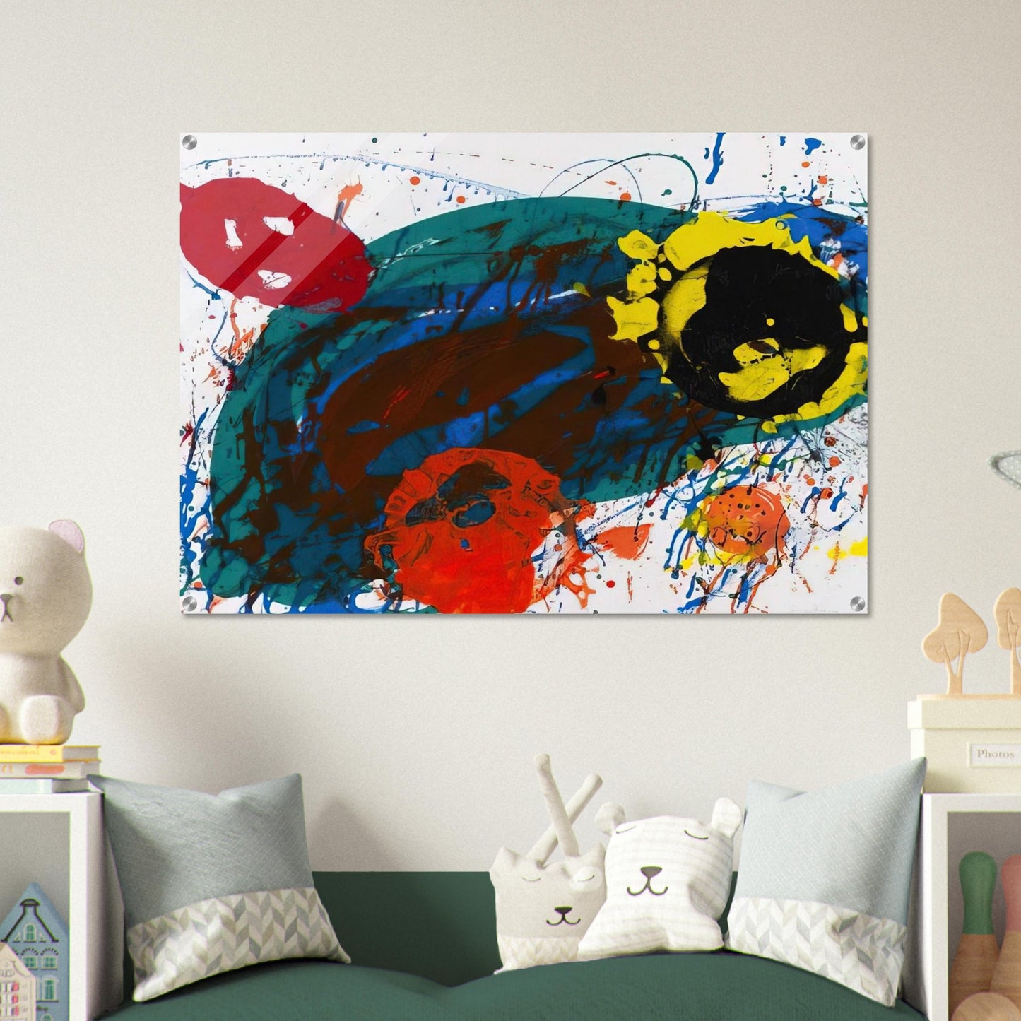 For Thirteen  SFS-335  - Sam Francis Acrylic Print - 70x100 cm / 28x40″ inches