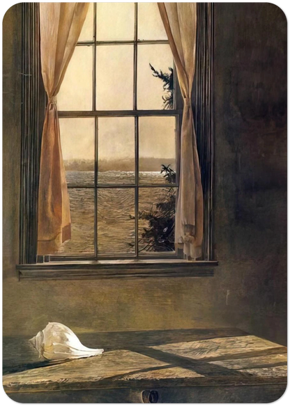 HER ROOM By Andrew Wyeth Pack of 10 Post Cards | Andrew Wyeth Post Cards | A6 (10.5 x 14.8 cm) - 4.1 x 5.8 inches