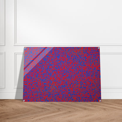 Random Distribution of 40,000 Squares Using the Odd and Even Numbers of a Telephone Directory detail - 1971 - Francois Morellet Acrylic Print - 70x100 cm / 28x40″ inches