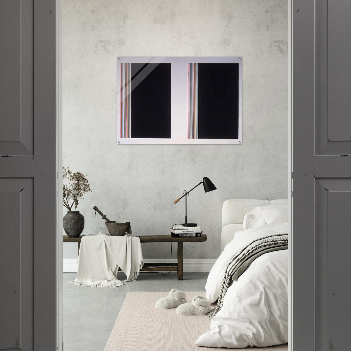 Looking Glass - Color Field Painting - Gene Davis Acrylic Print - 70x100 cm / 28x40″ inches